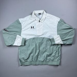 Under Armour Men's Green and White Jacket